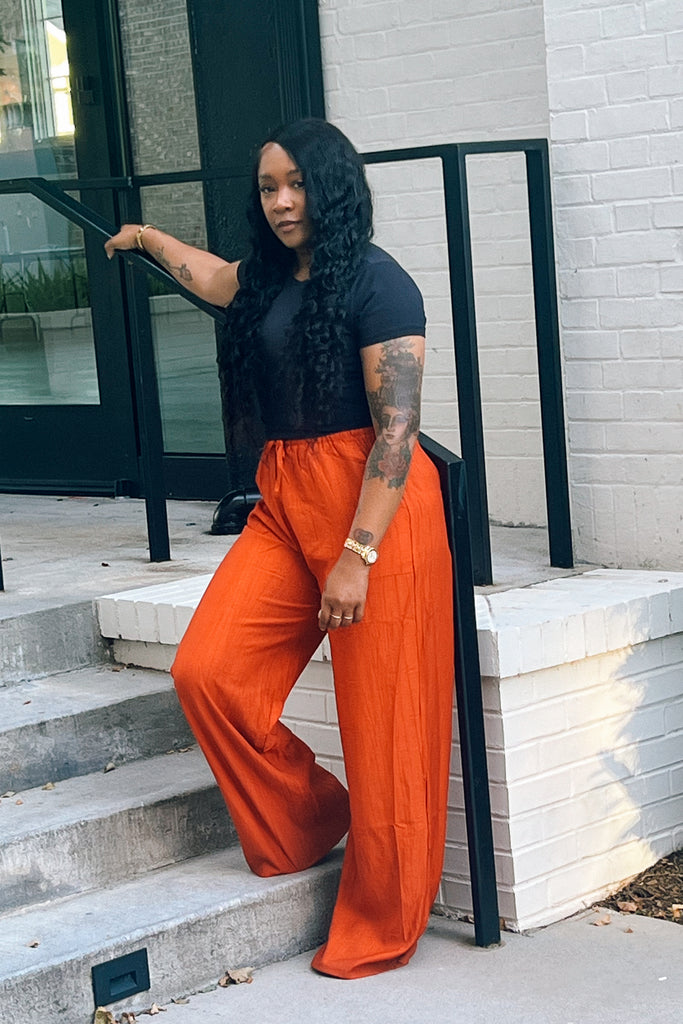 "Madhi" Lounge Pants | Burnt Orange